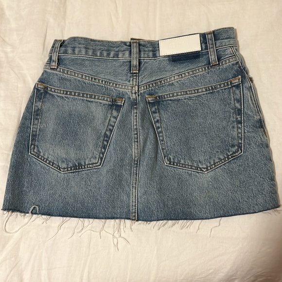 Re/Done mini skirt denim NWOT - Picture 3 of 6